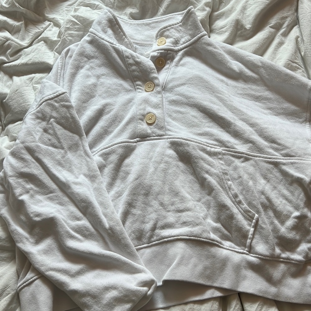 Aerie Button Mock Neck